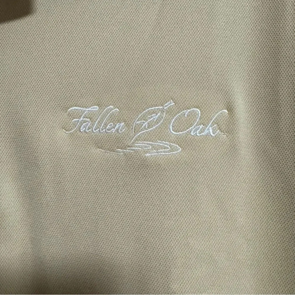 NWOT NIKE Fit Dry Fallen Oak Governor’s Cup Golf Polo Shirt Butter Yellow Size L - Picture 3 of 8
